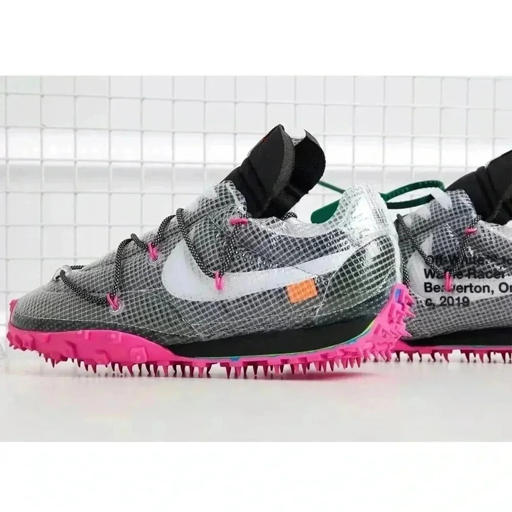Off-White x Wmns Waffle Racer 'Fuchsia' size 11 - Picture 2 of 6